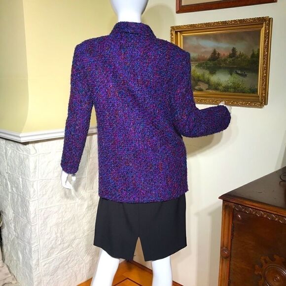 Vintage Retro Multi-Colour Wool Tweed Jacket - Picture 7 of 10